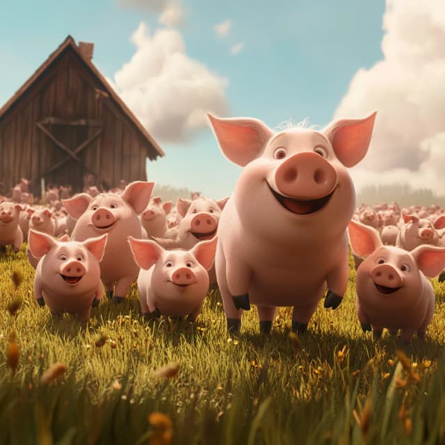 Penny the Piglet's Big Family