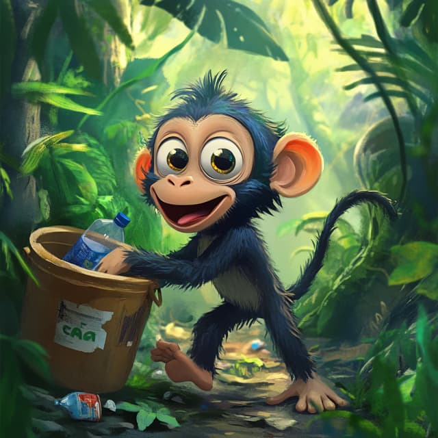 Milo Monkey's Jungle Clean-Up
